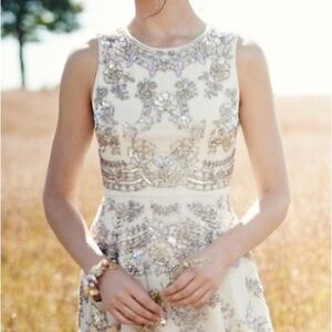 Needle & Thread Beaded Sequin lined Cocktail Dress sz10